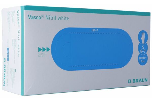 Vasco Nitril gants S white 150 pce