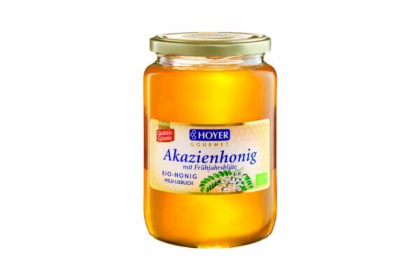 Hoyer miel d'acacia de printemps bio verre 1 kg