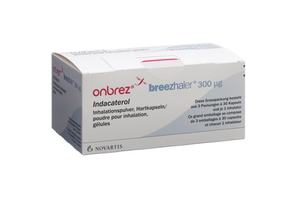 Onbrez Breezhaler Inh Kaps 0.3 mg 3 x 30 Stk