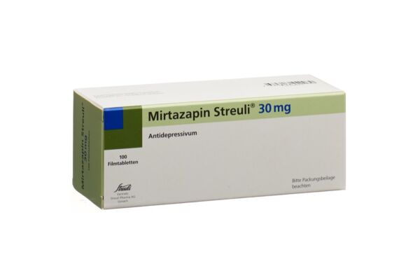 Mirtazapin Streuli Filmtabl 30 mg 100 Stk