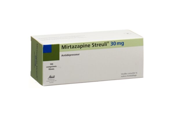 Mirtazapine Streuli cpr pell 30 mg 100 pce