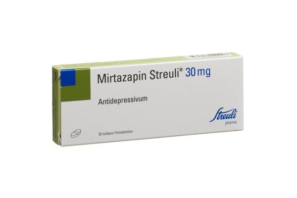 Mirtazapin Streuli Filmtabl 30 mg 30 Stk