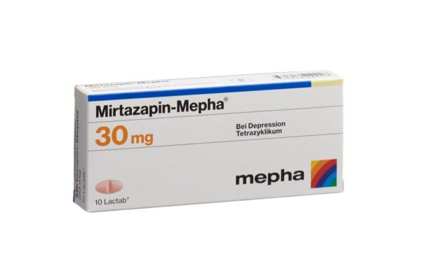 Mirtazapin-Mepha Filmtabl 30 mg 10 Stk