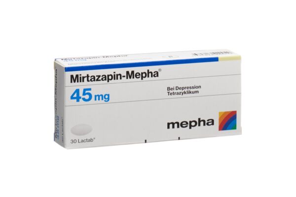 Mirtazapin-Mepha Filmtabl 45 mg 30 Stk