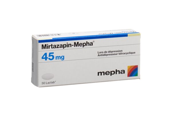 Mirtazapin-Mepha Filmtabl 45 mg 30 Stk