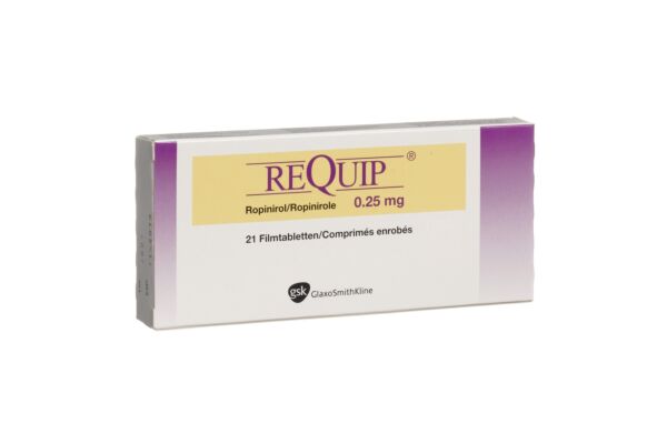 Requip cpr pell 0.25 mg 21 pce