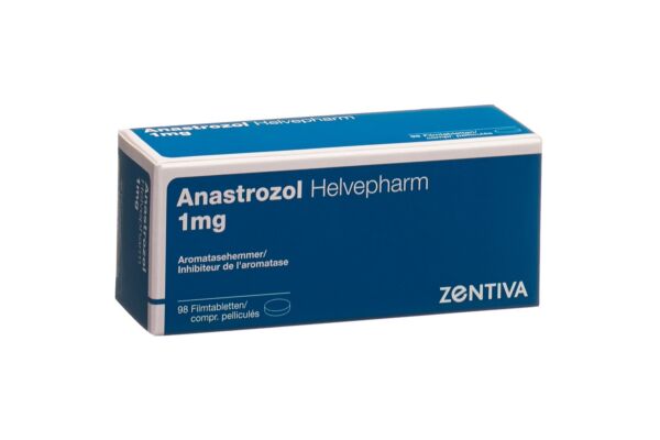 Anastrozol Helvepharm Filmtabl 1 mg 98 Stk