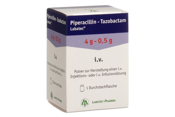 Piperacillin-Tazobactam Labatec subst sèche 4.5 g flac