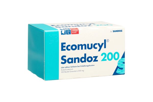Ecomucyl Sandoz gran 200 mg sach 100 pce