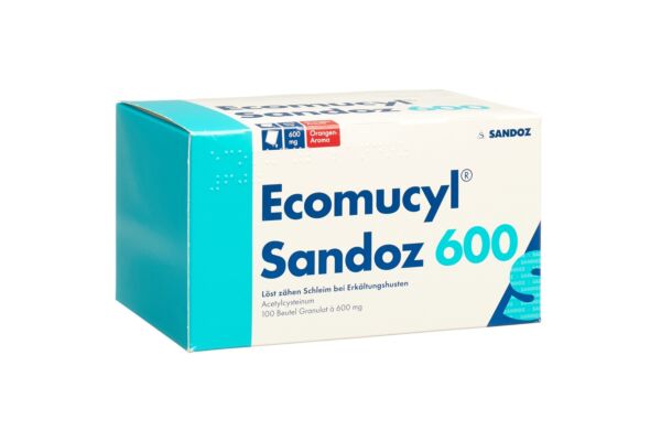 Ecomucyl Sandoz Gran 600 mg Btl 100 Stk