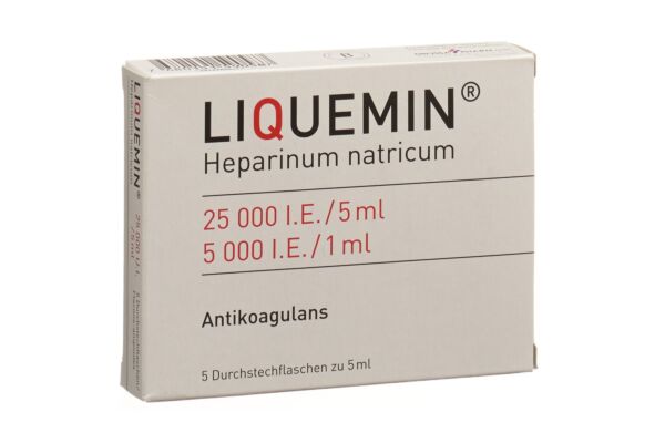 Liquemin Inj Lös 25000 IE/5ml 5 Durchstf 5 ml