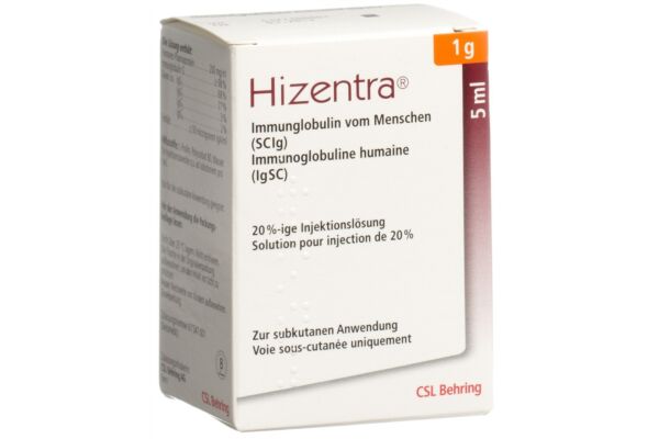 Hizentra sol inj 1 g/5ml flac 5 ml
