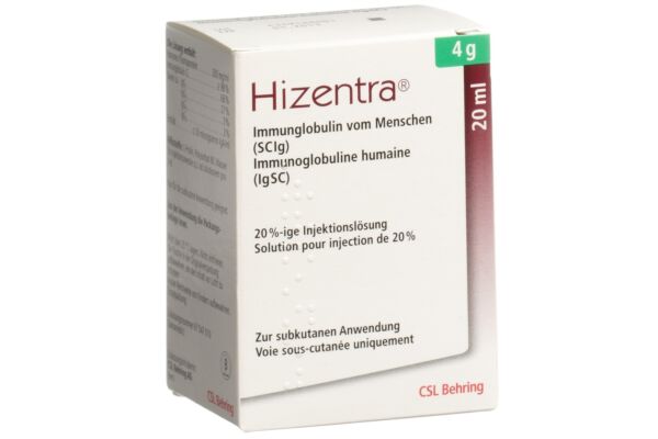 Hizentra sol inj 4 g/20ml flac 20 ml