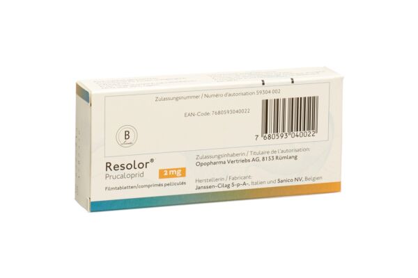 Resolor cpr pell 2 mg 28 pce