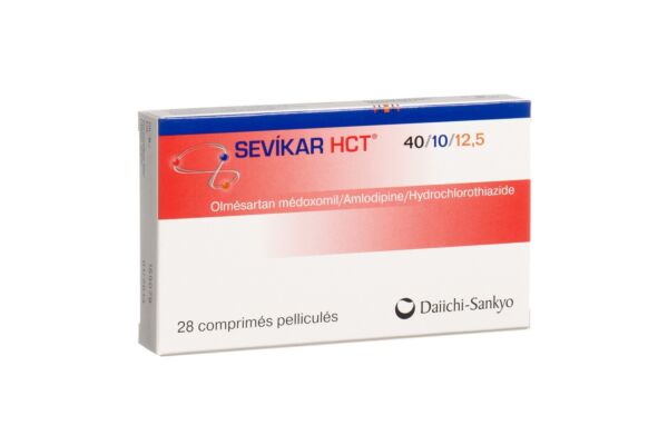 Sevikar HCT cpr pell 40/10/12.5 mg 28 pce