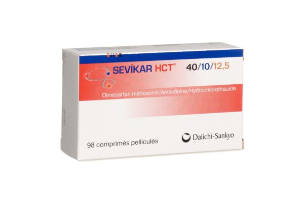 Sevikar HCT Filmtabl 40/10/12.5 mg Blist 98 Stk