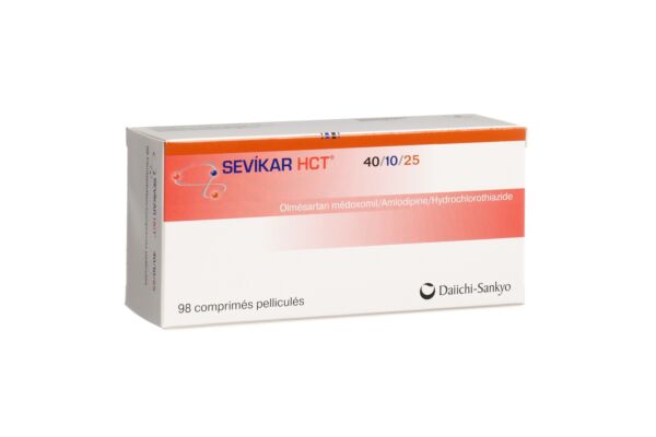 Sevikar HCT Filmtabl 40/10/25 mg 98 Stk