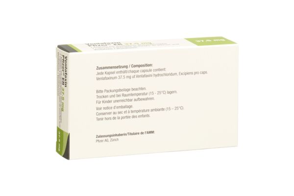 Venlafaxin Pfizer ER caps ret 37.5 mg 7 pce