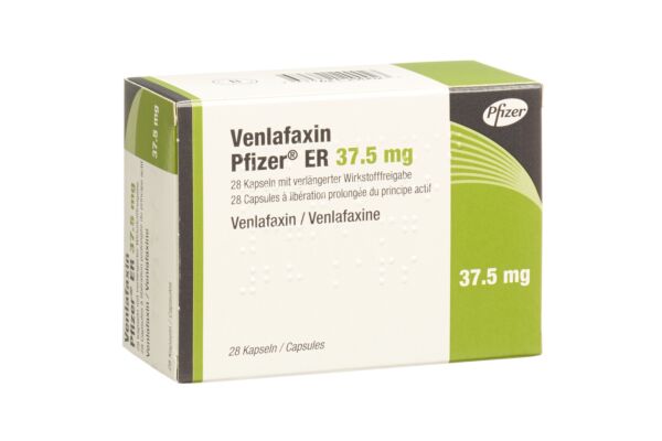 Venlafaxin Pfizer ER Ret Kaps 37.5 mg 28 Stk