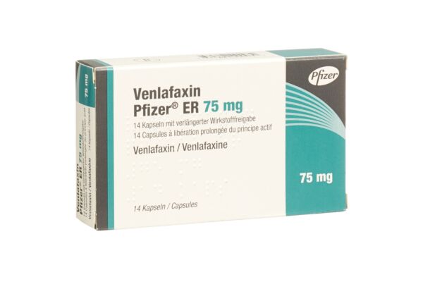 Venlafaxin Pfizer ER Ret Kaps 75 mg 14 Stk