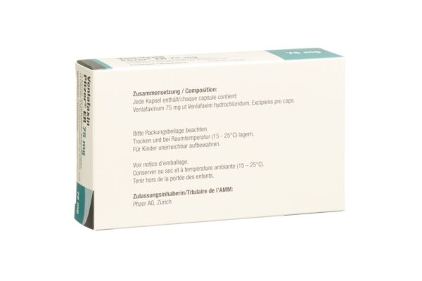 Venlafaxin Pfizer ER caps ret 75 mg 14 pce