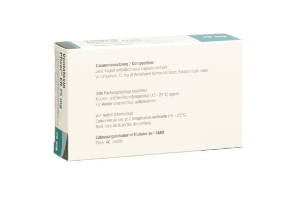 Venlafaxin Pfizer ER Ret Kaps 75 mg 28 Stk