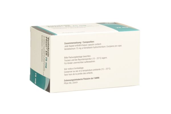 Venlafaxin Pfizer ER Ret Kaps 75 mg 98 Stk
