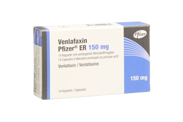 Venlafaxin Pfizer ER caps ret 150 mg 14 pce