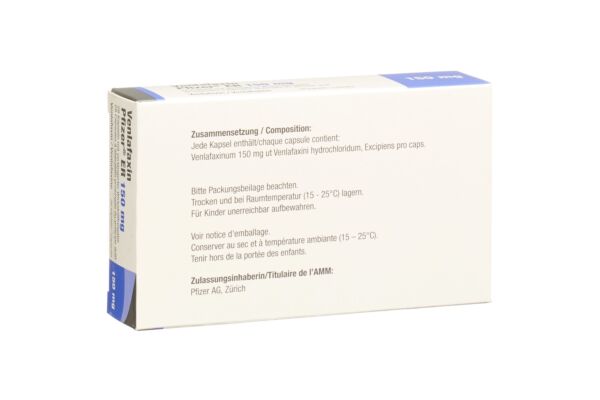 Venlafaxin Pfizer ER Ret Kaps 150 mg 28 Stk