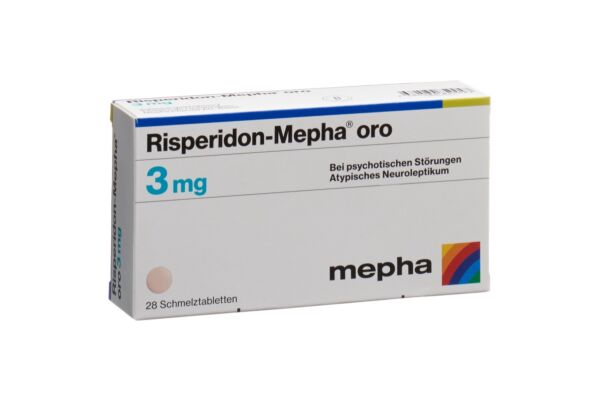 Risperidon-Mepha oro Schmelztabl 3 mg 28 Stk