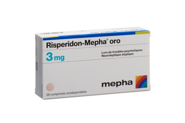 Risperidon-Mepha oro Schmelztabl 3 mg 28 Stk