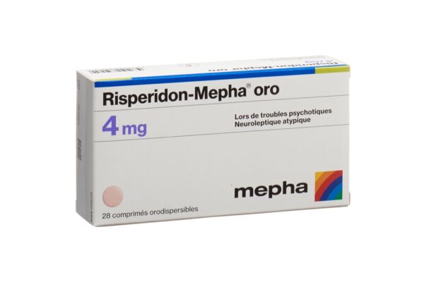 Risperidon-Mepha oro Schmelztabl 4 mg 28 Stk