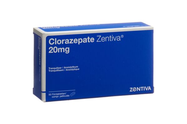 Clorazepate Zentiva Filmtabl 20 mg 50 Stk