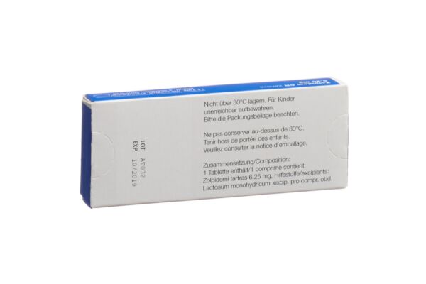 Zolpidem CR Zentiva Ret Tabl 6.25 mg 14 Stk