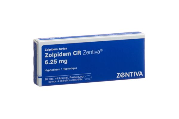 Zolpidem CR Zentiva Ret Tabl 6.25 mg 28 Stk
