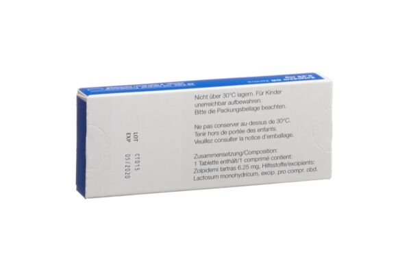 Zolpidem CR Zentiva Ret Tabl 6.25 mg 28 Stk