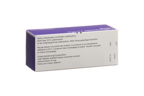 Leflunomide Zentiva cpr pell 10 mg bte 30 pce