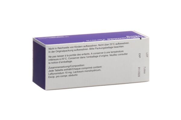 Leflunomide Zentiva Filmtabl 10 mg Ds 100 Stk
