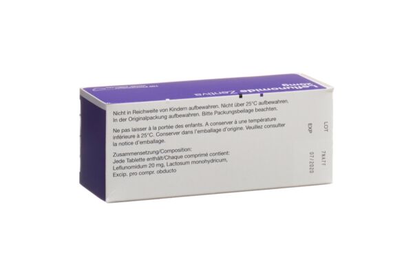 Leflunomide Zentiva Filmtabl 20 mg Ds 100 Stk