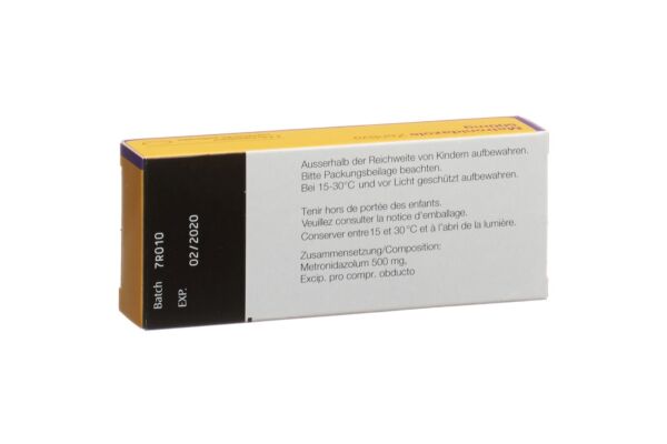 Metronidazole Zentiva Tricho Filmtabl 500 mg 4 Stk