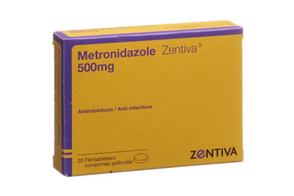 Metronidazole Zentiva Filmtabl 500 mg 20 Stk