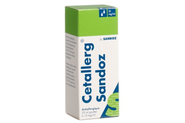 Cetallerg Sandoz Tropfen 10 mg/ml Fl 20 ml