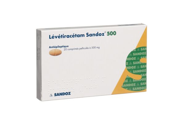 Levetiracetam Sandoz Filmtabl 500 mg 20 Stk