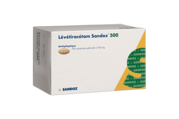 Levetiracetam Sandoz Filmtabl 500 mg 100 Stk