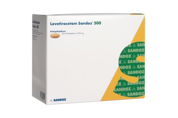 Levetiracetam Sandoz Filmtabl 500 mg 200 Stk