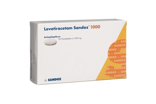 Levetiracetam Sandoz Filmtabl 1000 mg 30 Stk