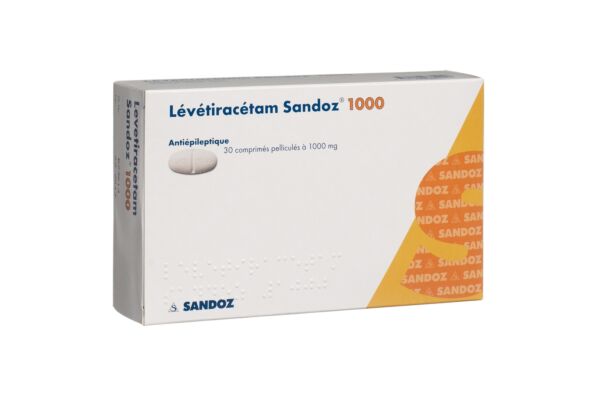 Levetiracetam Sandoz Filmtabl 1000 mg 30 Stk