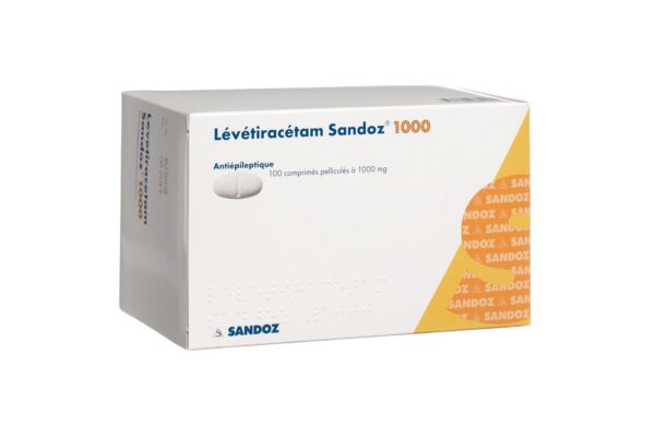 Levetiracetam Sandoz Filmtabl 1000 mg 100 Stk
