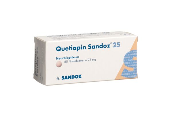 Quetiapin Sandoz Filmtabl 25 mg 60 Stk
