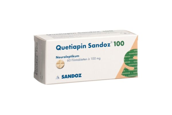 Quétiapine Sandoz cpr pell 100 mg 60 pce
